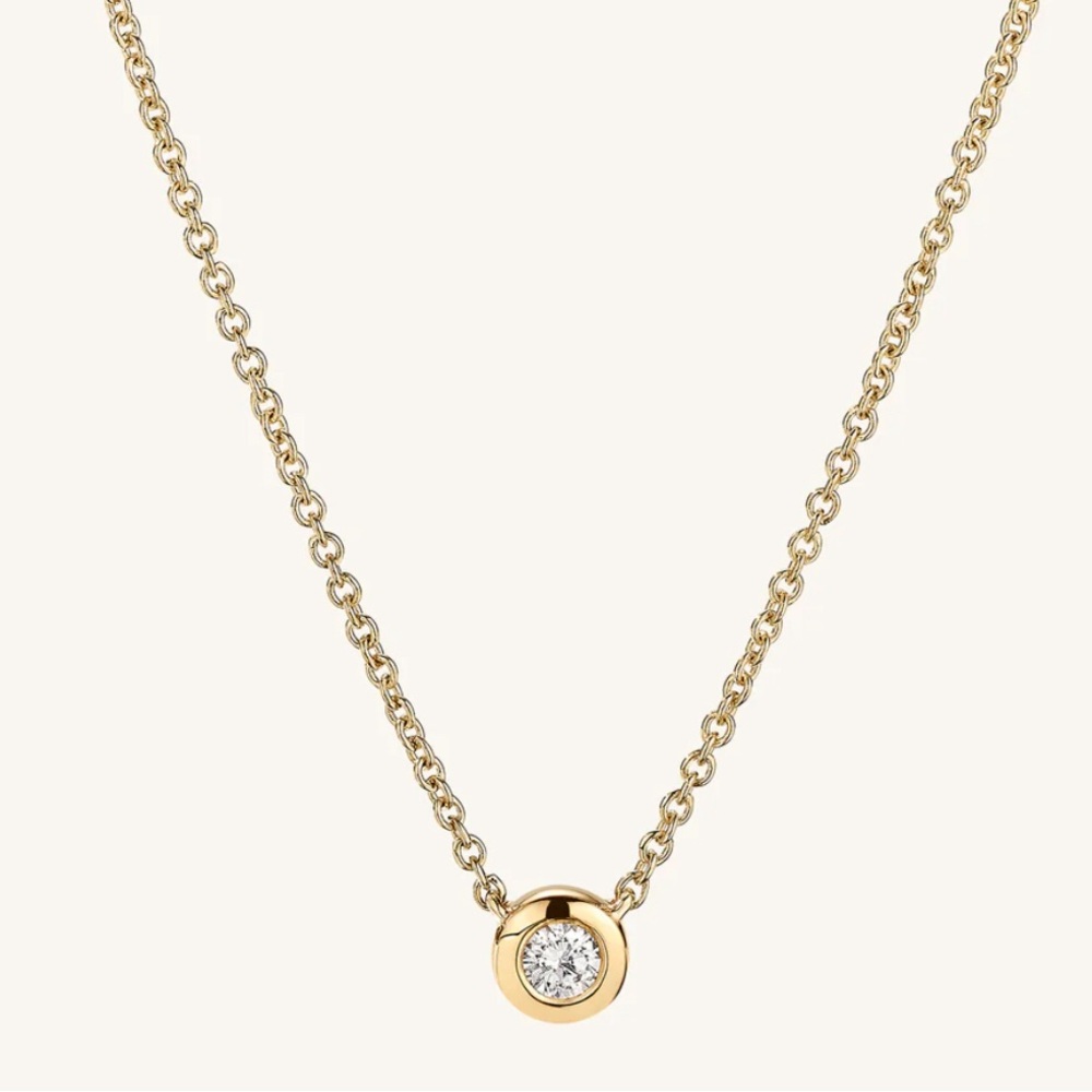 Brand New Gold Diamond Necklace